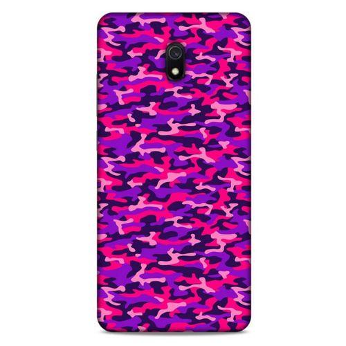Xiaomi Redmi 8A Uyumlu Kılıf Mor Delisi (26) Tpu Silikon Kılıf Kamuflaj