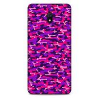 Xiaomi Redmi 8A Uyumlu Kılıf Mor Delisi (26) Tpu Silikon Kılıf Kamuflaj