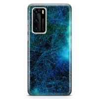 Huawei P40 Kılıf Internet Galaxy Arka Kapak Koruma Desenli Full Koruyucu