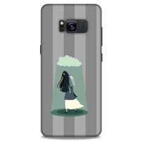 Samsung Galaxy S8 Kılıf Depresyon (20) Koruyucu Kılıf Bej Siyah