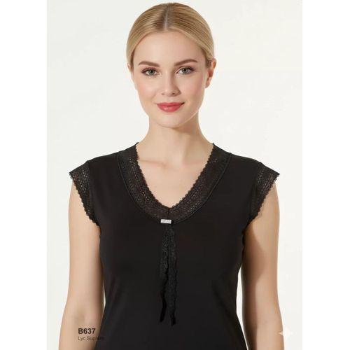 Şahinler Dantelli Taşlı Yarım Kol Atlet B637