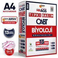 2026 MEB-AGS ÖABT Biyoloji Öğretmenliği ÖSYM Tıpkı Basım 13lü Deneme Paketi Türkiye Geneli