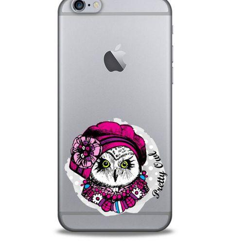 Zoologix (91) Apple Iphone 6S Şeffaf Kılıf Silikon Desenli