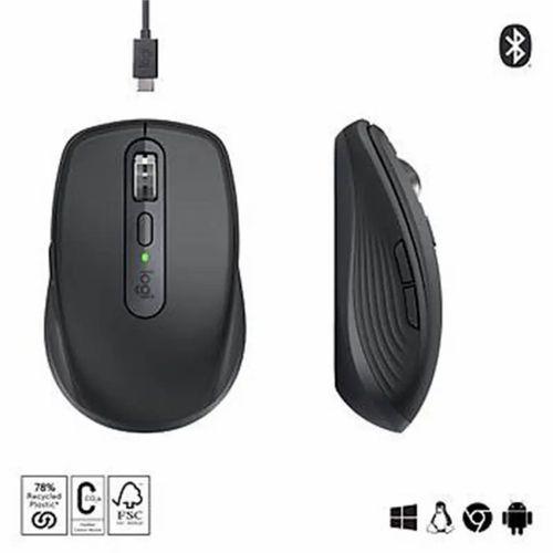 LOGITECH MX ANYWHERE 3S KOMPAKT OPTİK SENSÖRLÜ SESSİZ BLUETOOTH KABLOSUZ MOUSE SİYAH 910-006929