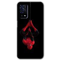 Oppo A55 Kılıf HD Desen Baskılı Arka Kapak + Temperli Cam - Örümcek Adam