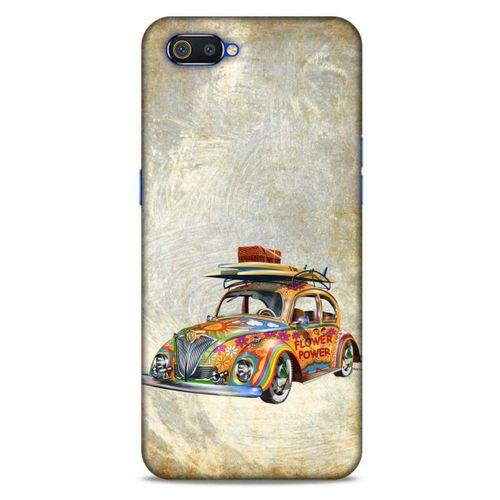Retro (36) Desen Glitter Kılıf Renkli Oppo Realme C2 Kılıf