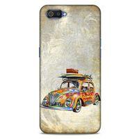 Retro (36) Desen Glitter Kılıf Renkli Oppo Realme C2 Kılıf