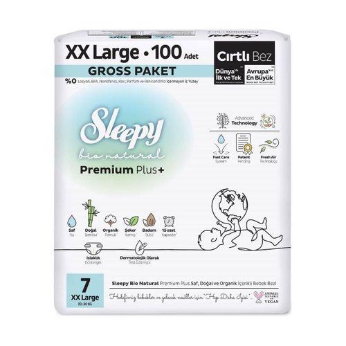Sleepy Bio Natural Bebek Bezi Gross Paket 7 Beden 20-30 Kg 100 Adet