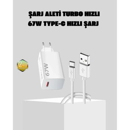 67w Süper Hızlı Şarj Adaptörü Ve Kablo Seti – Güvenli, Kompakt Ve Ergonomik Tasarım