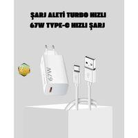 67w Süper Hızlı Şarj Adaptörü Ve Kablo Seti – Güvenli, Kompakt Ve Ergonomik Tasarım