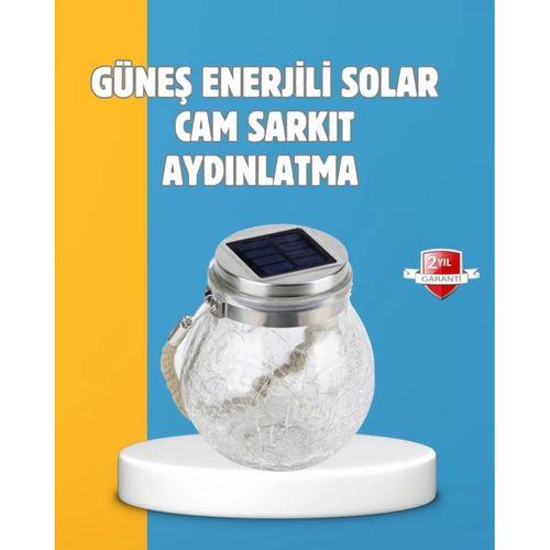 Suya Dayanıklı Güneş Enerjili Cam Şişe Sarkıt Lamba