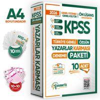 2026 KPSS ÖnLisans Yazarlar Karması GY-GK Türkiye Geneli Kurumsal 10lu Deneme Paketi Dijital Çözüm