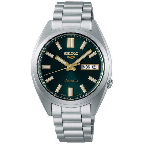 Seiko 5 SRPL57K1 Otomatik Çelik Gri Yeşil Kadran 10 ATM 37 mm Erkek Kol Saati