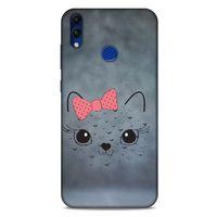 Lopard Huawei Honor 8C Uyumlu Kılıf Kediler (13) Silikon Kap Papyonlu