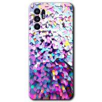 Oppo Reno 6 Kılıf HD Desen Baskılı Arka Kapak - Mosaic Fragments Colorfull