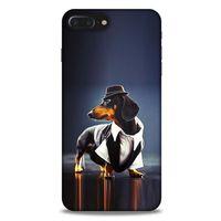 Apple Iphone 7 Plus Kılıf Köpek Kıyafetleri (1) Kılıfı Dakhund Gömlek