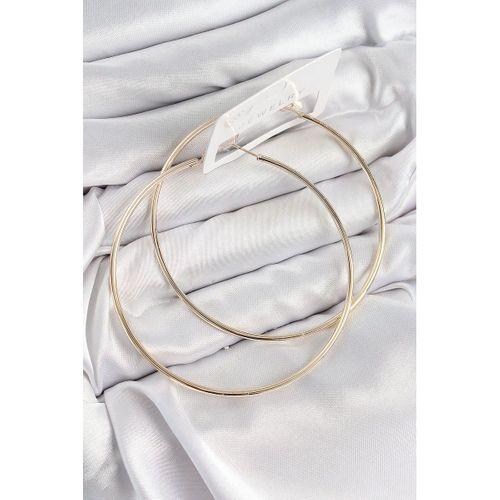 Pirinç Halka Model Gold Renk Kadın Küpe