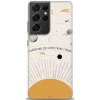 Samsung Galaxy S21 Ultra Kılıf HD Baskılı Kılıf - Evren + Tam Ekran Koruyucu