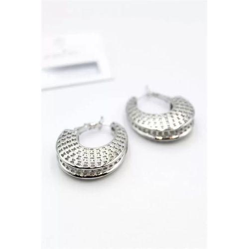 Telkari Halka Küpe - Gümüş