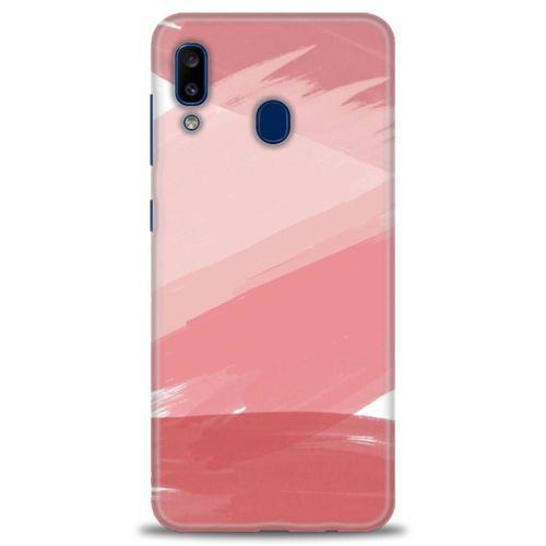 Samsung Galaxy A20 Kılıf HD Baskılı Kılıf - Pembe Palet + Tam Ekran Koruyucu