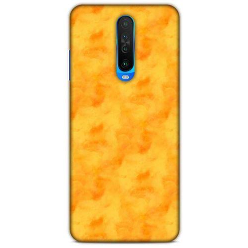 Mermer Desenli (10) Tema Full Koruma Kılıfı Turuncu Xiaomi Poco X2 Kılıf