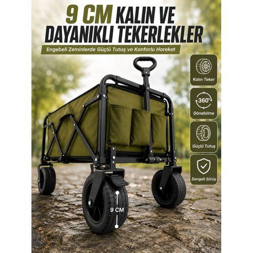 Extra Cepli Katlanabilir Wagon Arabası İle Pratik Ve Düzenli Taşıma