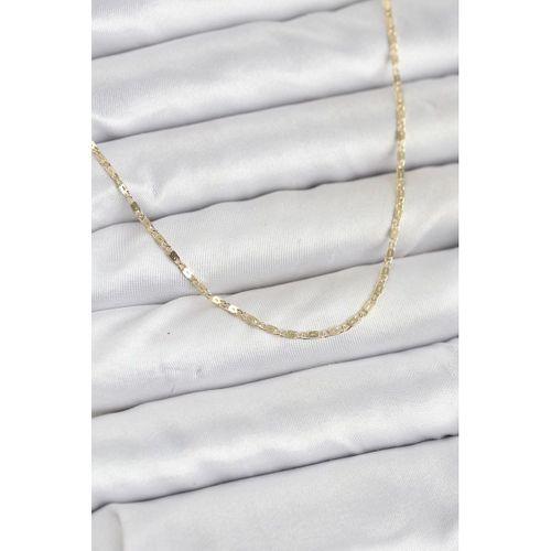 CM 14K Gold Renk Ezme Zincir Model 60 cm Kadın Kolye