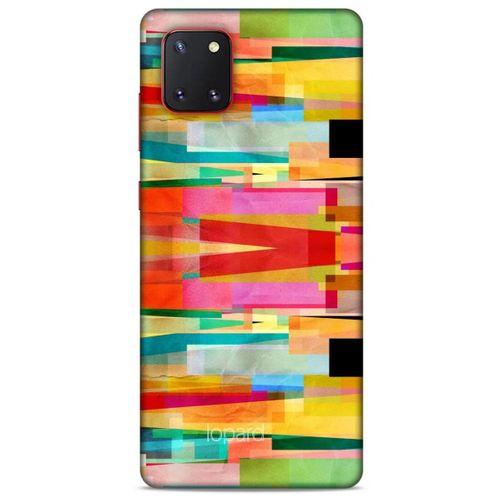 Samsung Galaxy Note 10 Lite Kılıf Pastel Renkler (21) Koruyucu Kapak Yeşil Kırmızı