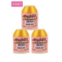 3 Adet Altınbaşak Oya ve Dantel İpi 20 gr - Royaleks - No: 600