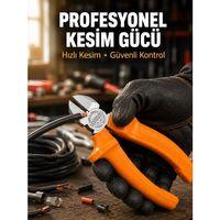 Elektrik Ve Teknik Çalışmalar İçin Profesyonel Dövme Çelik Yan Keski