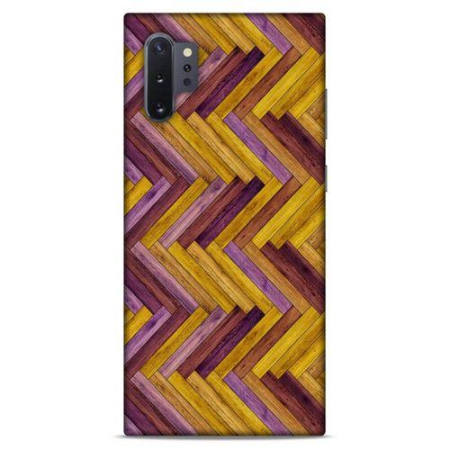 Lopard Samsung Galaxy Note 10 Plus Uyumlu Kılıf Wood'X (35) Fit Design Kılıf Baskılı