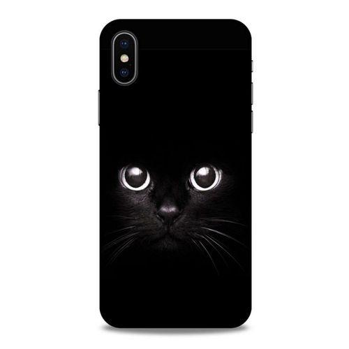 Lopard Apple iPhone XS Uyumlu Kılıf Kediler (44) Tough Armor Kılıf Kara Kedi