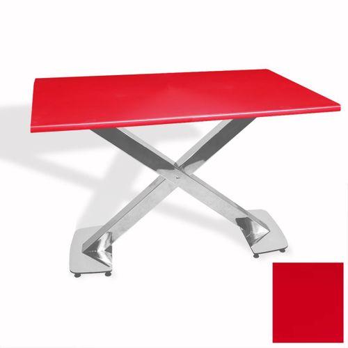 Dockers İks Masa Kromnikel (70x120 - Werzalit, Allzalit yada Wermodin Tabla) - Kırmızı
