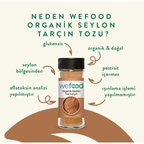 Wefood Organik Seylon Tarçın Tozu 45 Gr
