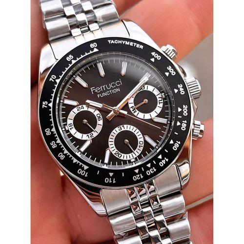 Ferrucci 2 Yıl Garantili Çelik Kordon İç Kadran Özellikleri Aktif 3 Atm Erkek Kol Saati EF.03648.4