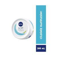 Nivea Soft Krem 300ml , Nemlendirici Bakım Kremi, Yüz, Vücut, El, Jojoba Yağı, E Vitamini ile Cilt Bakımı
