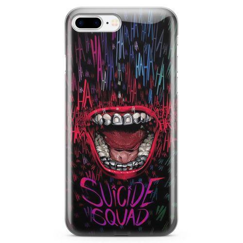 Apple iPhone 7 Plus Kılıf Suicide Squad Arka Kapak Koruma Desenli Full Koruyucu