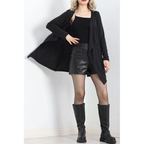 pilelistore Asimetrik Hırka Siyah