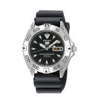 Seiko 5 Japan SNZB33J2 Otomatik Silikon Siyah 10 ATM 40 mm Erkek Kol Saati