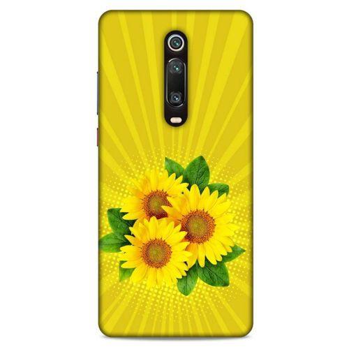 Lopard Xiaomi Mi 9T Uyumlu Kılıf Bahar (16) Kalın Kılıf Ayçiçek