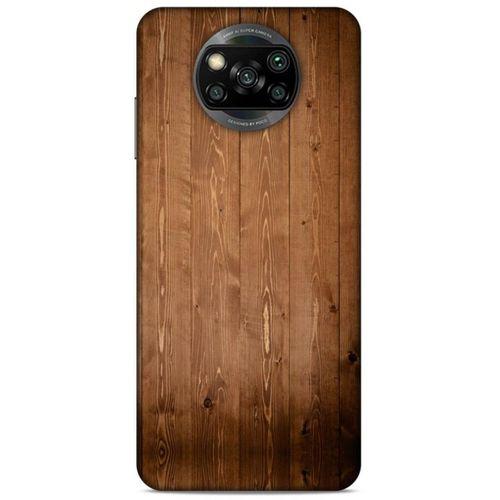 Lopard Xiaomi Redmi Poco X3 Uyumlu Kılıf Wood'X (7) Telefon Kılıfı Baskılı