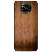 Lopard Xiaomi Redmi Poco X3 Uyumlu Kılıf Wood'X (7) Telefon Kılıfı Baskılı