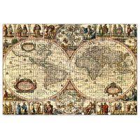Eski Dünya Haritası 2 Puzzle 240 Parça Yapboz