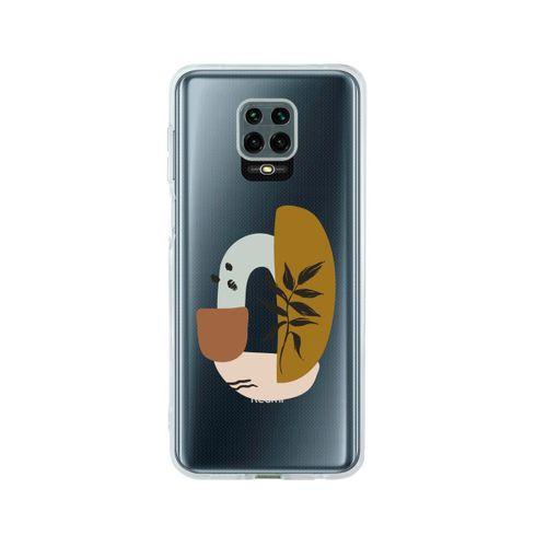 Redmi Note 9 Pro Sanatsal Çizim Tasarımlı Premium Şeffaf Silikon Kılıf