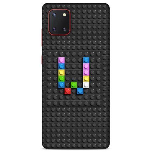 Lopard Samsung Galaxy Note 10 Lite Uyumlu Kılıf BloX (39) Liquid Crystal Kılıf W Harfi