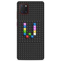 Lopard Samsung Galaxy Note 10 Lite Uyumlu Kılıf BloX (39) Liquid Crystal Kılıf W Harfi
