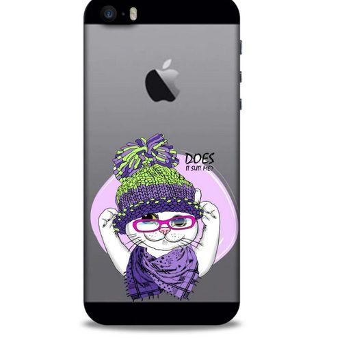Zoologix (92) Apple Iphone 5 Şeffaf Kılıf Silikon Desenli