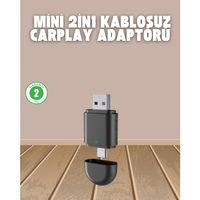 Kablosuz Carplay Adaptörü – Usb-a & Type-c Uyumlu Hızlı Bağlantı Cihazı