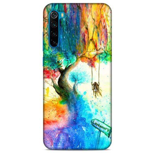 Xiaomi Redmi Note 8T Kılıf Depresyon (15) Antişok Kılıf Yeşil Kahve