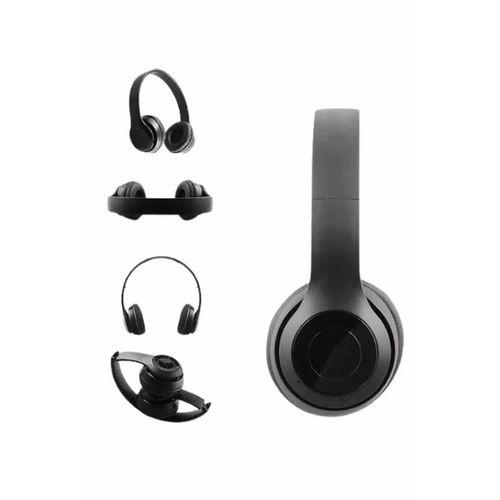 Bluetooth Kablosuz Kulaklık Siyah Wireless 5.0 Kulak Üstü Uzun Pil Ömrü